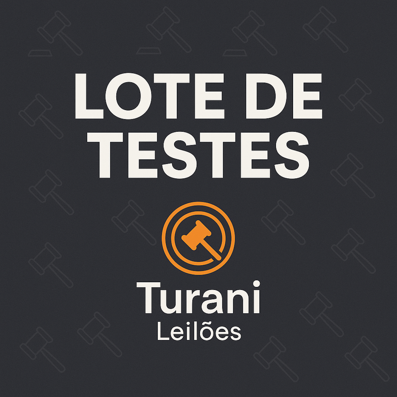 LOTE PARA TESTE DE LANCE PARA PÚBLICO GERAL