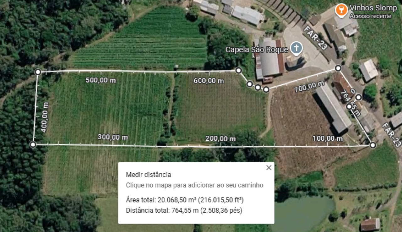 ÁREA DE 20.000m² E OUTROS BENS DE VINÍCOLA EM FARROUPILHA/RS