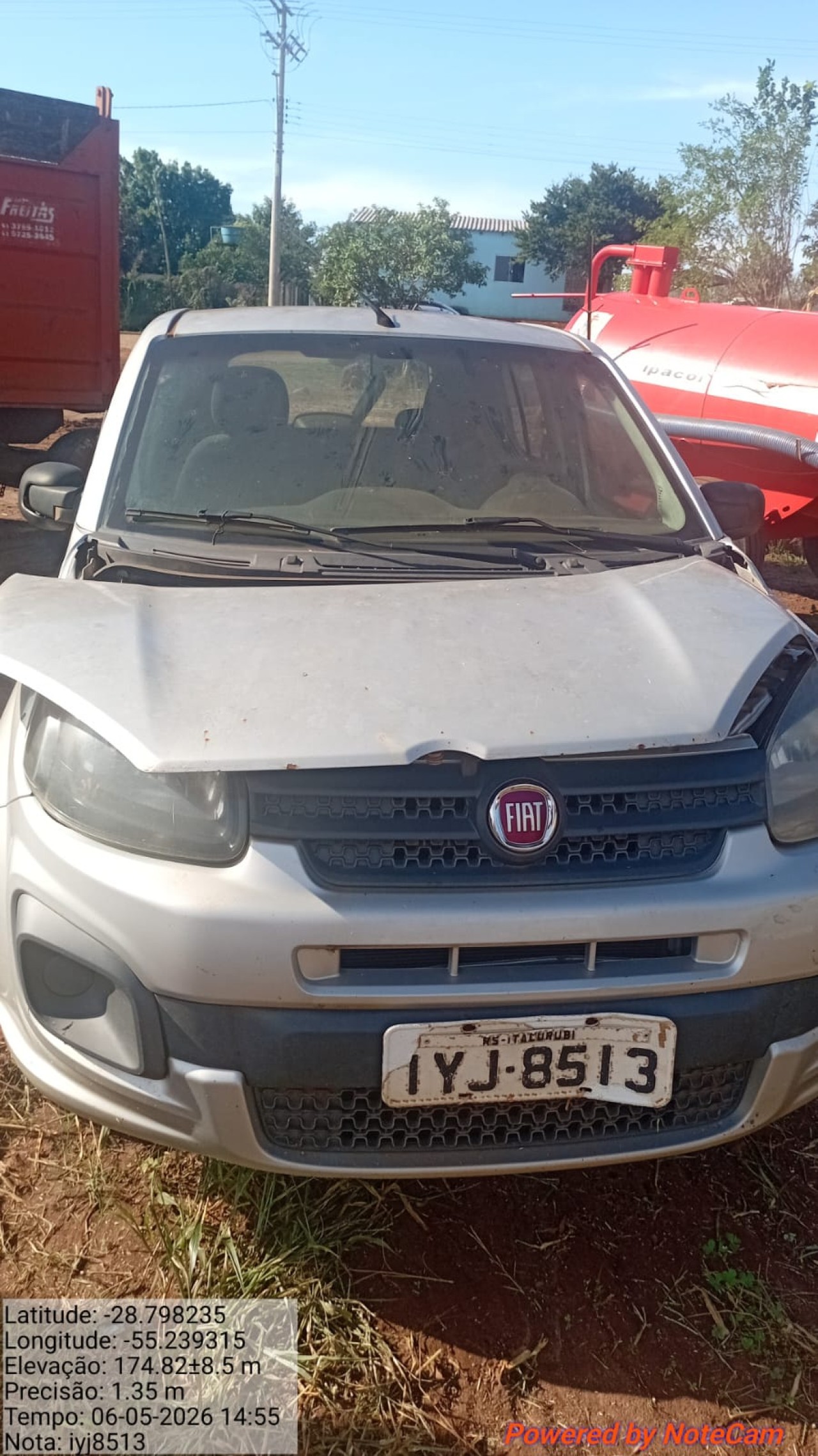 FIAT UNO EM ITACURUBI/RS – PLACA IYJ8513